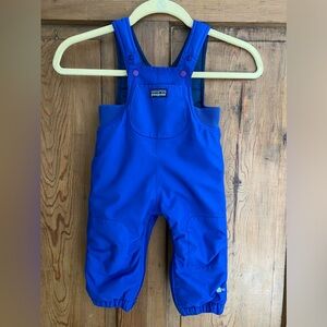 Patagonia Kids Blue Puffer Overalls